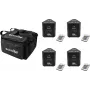 LED apgaismojuma komplekts EUROLITE AKKU TL-3 QuickDMX 4x ar mīksto somu