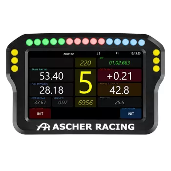 Ascher Racing 4 collu stūres rata panelis 76080028 sim sacīkšu iestatījumiem