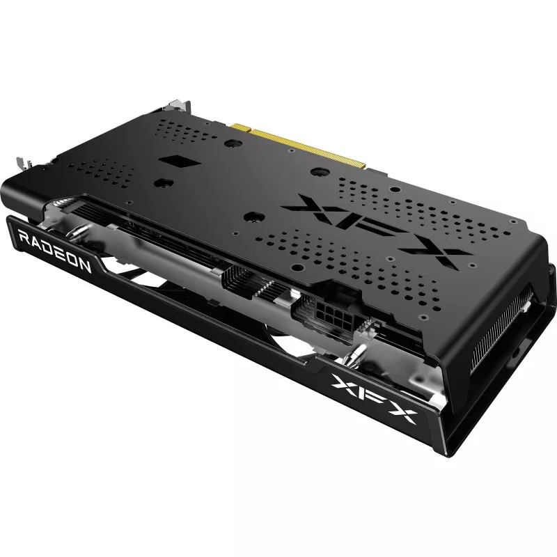 Grafikas karte XFX Radeon RX 7600 — 8 GB GDDR6, PCIe 4.0, 128-bit, 2x DisplayPort 2.1, HDMI 2.1, 2 ventilatori