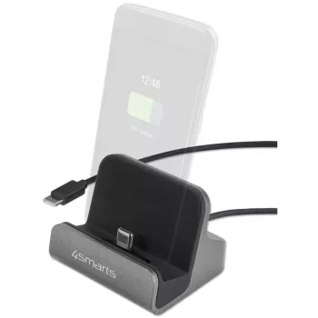 4smarts Charging Dock VoltDock USB-C 60W Pelēks (541426)