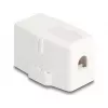 Delock 85841 Keystone tukšs korpuss, 1 ports, magnētiskais pamats, balts