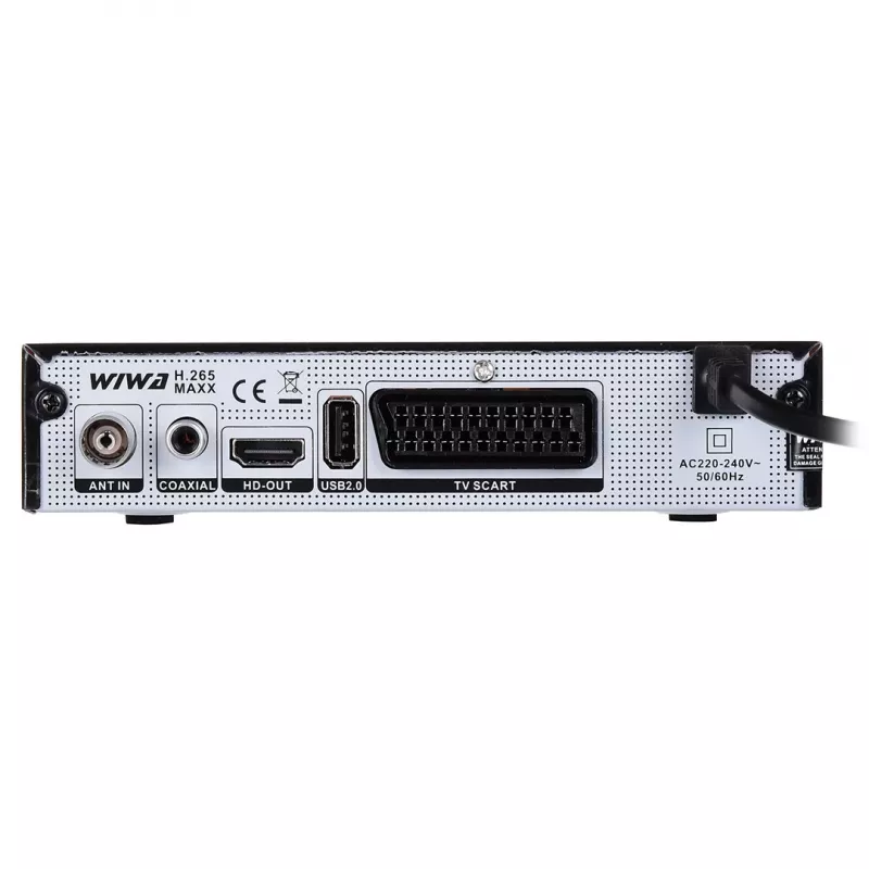 TV uztvērējs WIWA H.265 LITE — DVB-T / DVB-T2 ar H.265 atbalstu, Full HD, HDMI, USB, SCART
