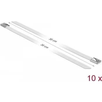 DeLOCK 18822 Nerūsējošā tērauda kabeļu saite 300mm 10 gab.