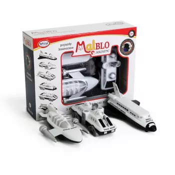 Popular Playthings Mix or Match Vehicles Space magnētiskais transportlīdzekļu komplekts