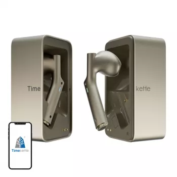 In-ear tulks Timekettle W4 AI Gold — sinhronās tulkošanas austiņas