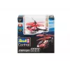 Helikopters RC Revell TOXI ar elektromotoru, LiPo 75 mAh, 15 g, balts/sarkans/melns