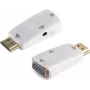 ShiverPeaks Cable Gender Changer S/CONN 10-01001 HDMI Type A – VGA D-Sub + 3.5mm, balts