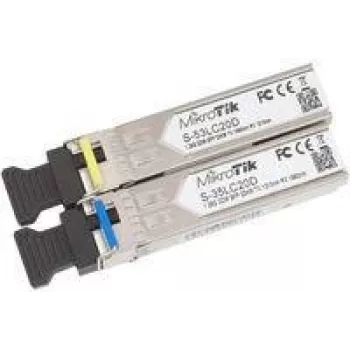 MikroTik S-3553LC20D SFP modulis, 1.25 Gbit/s, vienmoda, 20 km, LC, DDM, pāris