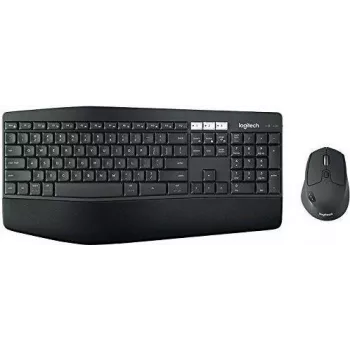 Logitech MK850 Performance bezvadu tastatūras un peles komplekts - pilna izmēra (100%) - Bezvadu - RF bezvadu + Bluetooth - QWERTY - Melns - Pele iekļauta