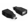DeLOCK 65277 Mini USB uz USB-A Adapteris (Dzimuma Mainītājs)