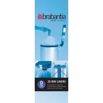 Brabantia PerfectFit atkritumu maisi D tips, 15-20 L, 20 gab.