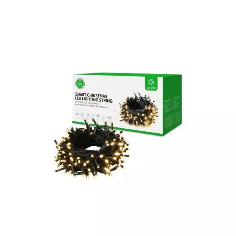 WOOX R5151 LED apgaismojuma virtene, 300 lūmeni, 8 režīmi, Google Assistant / Amazon Alexa, 20m