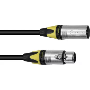 XLR kabelis PSSO 3-pin 20 m melns ar Neutrik savienotājiem