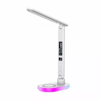 Galda lampa Hawk HW-LAMP03 White RGB — regulējama LED lampa ar RGB apgaismojumu