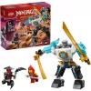 LEGO NINJAGO komplekts 71827 Zane kaujas tērpa mehs, 92 gabali, 2 minifigūras, augstums 100 mm, vecums 6+