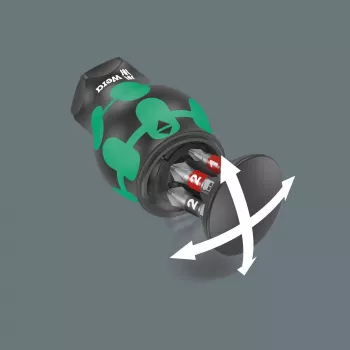 Skrūvgriezis Wera Kraftform compact Stubby Magazin 2