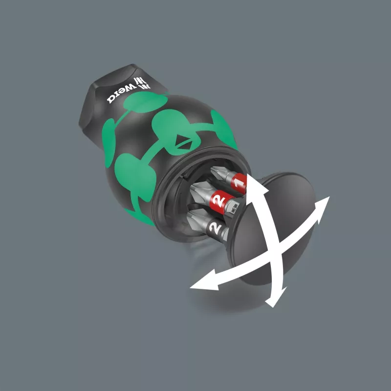 Skrūvgriezis Wera Kraftform compact Stubby Magazin 2