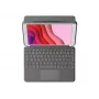 Logitech Combo Touch - Tastatur und Foliohülle - mit Trackpad - hintergrundbeleuchtet - Apple Smart connector - QWERTZ - Schweiz - Graphite - für Appl