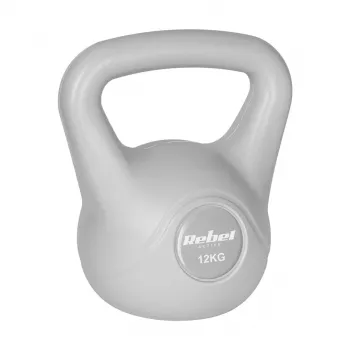REBEL ACTIVE Kettlebell bituminēti pelēks 12 kg