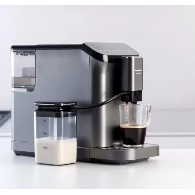 Kafijas automāts Taurus Accento Latte pilnībā automātisks, iebūvēta dzirnaviņa, 1,5 L ūdens tvertne, kafijas pupiņu ievade