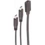 USB kabelis ShiverPeaks BS13-20020 USB 2.0 0.3m 2x USB C Melns