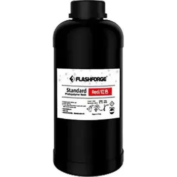 3D drukas UV/LCD standarta sarkanie sveķi 1 L Flashforge 405 nm