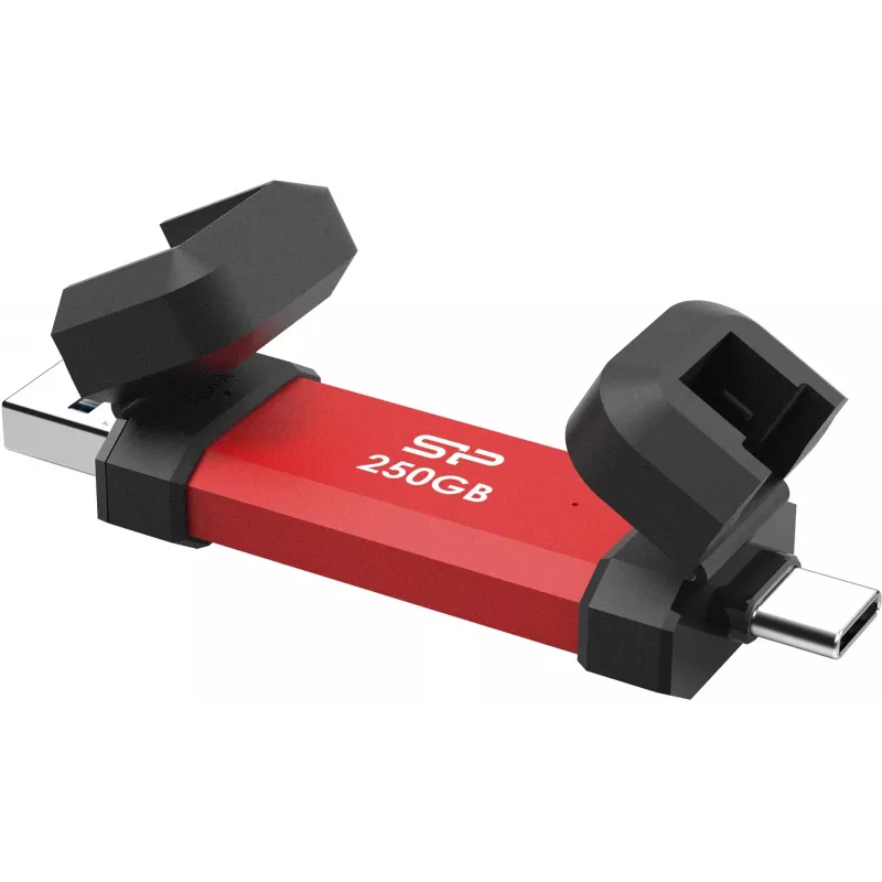 Pārnēsājamais SSD Silicon Power DS72 250GB, USB-C/USB-A 3.2 Gen 2