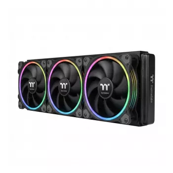 3 gab. 120mm THERMALTAKE TS120 EX RGB korpusa ventilators, melns