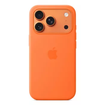 Silicone Maciņš Apple iPhone 17 Pro MagSafe Oranžs