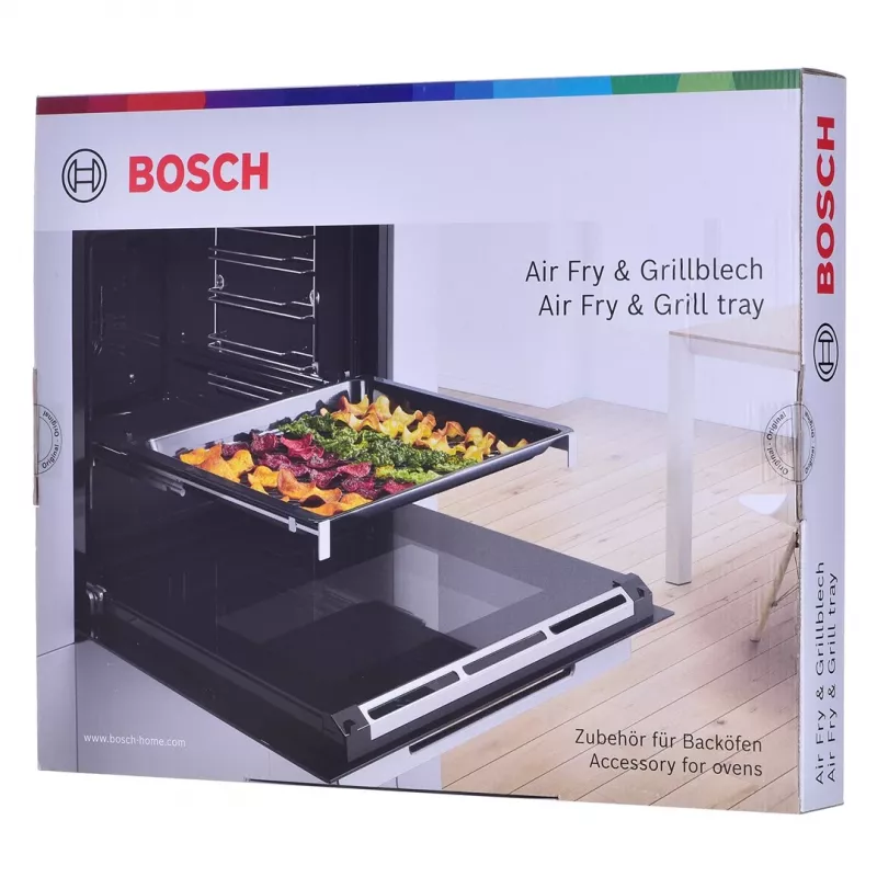Bosch HEZ629070 grila plāksne Melns tērauds