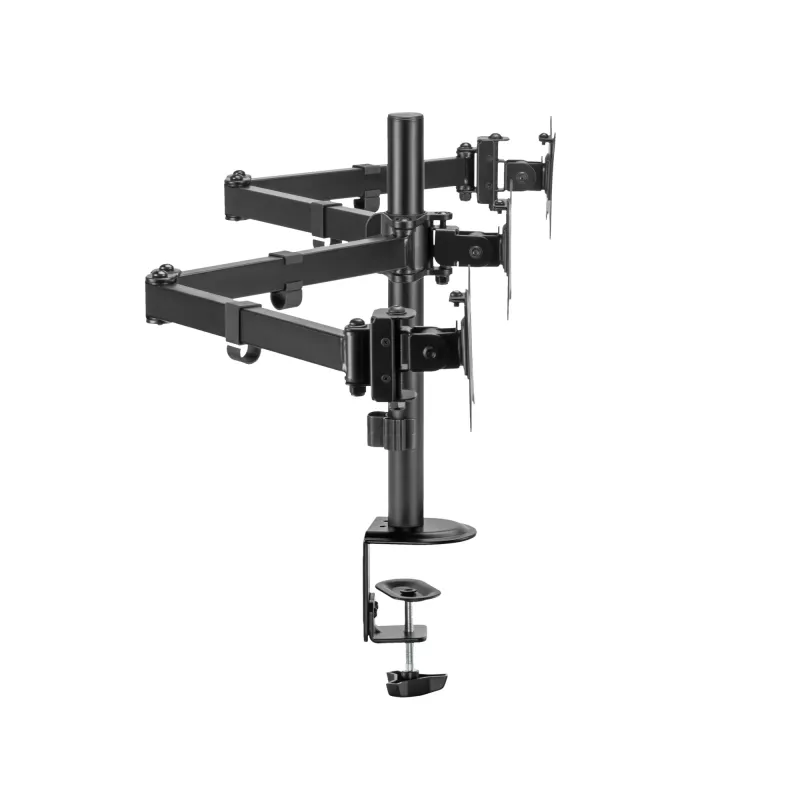 Monitora stiprinājums SBOX LCD-352/3-2 13–27 collu ekrāniem, 3 rokas, līdz 9 kg uz rokas, VESA 100x100