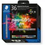 Brush Pen Staedtler Pigment Arts 36 Krāsas