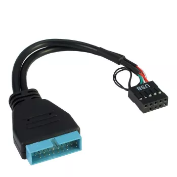 Inter-Tech 88885217 iekšējais USB kabelis (19-pin USB 3.0 uz 9-pin USB 2.0)