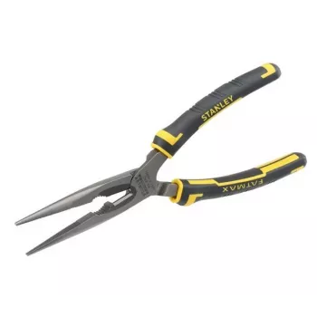 Knaibles ar garu snīpi Stanley FatMax Long Nose Pliers Black Yellow 200 mm 203 g