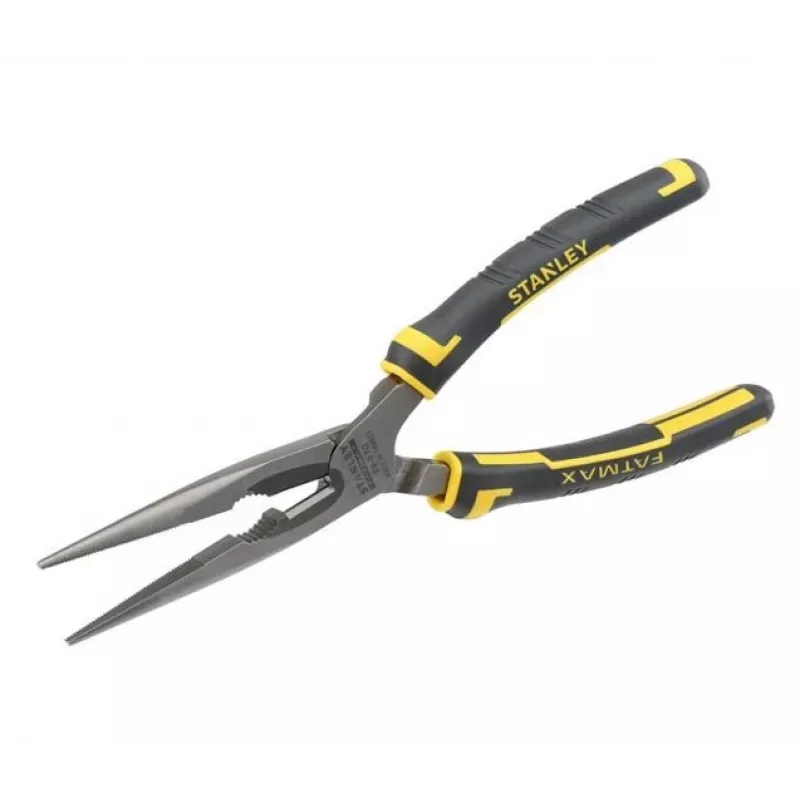 Knaibles ar garu snīpi Stanley FatMax Long Nose Pliers Black Yellow 200 mm 203 g