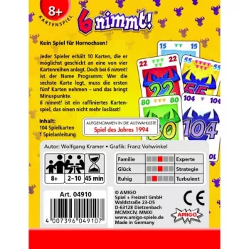 Amigo 6 nimmt!, Kāršu spēle