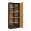 Biroja grāmatu skapja tops RD-80 ANT/ART KPL, 10 plaukti, skaidu plātne, 800×300×1820 mm