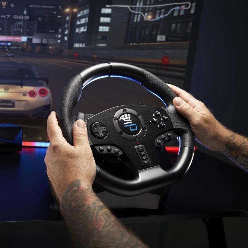 Stūre + Pedāļi Subsonic SV750 Melns 270° Rotācija USB