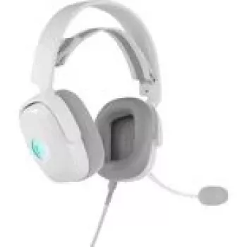 Galvas austiņas QPAD GAMIAC HS71 vadu galvas saite USB Type-C, circumaurālas, 20–20000 Hz, 2.2 m kabelis, balta