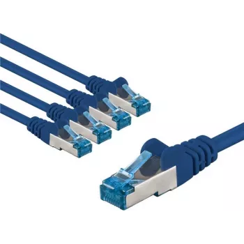 Goobay CAT 6A Patch Cable S/FTP PiMF 5 m Blue 5er-Set - vara vadītājs CU (67532)