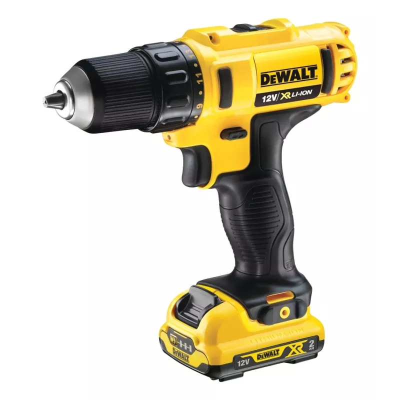 DeWALT DCD bezatslēgas 10,8V bezvadu urbjmašīna-skrūvgriezis Li-Ion, Eiropas kontaktdakša