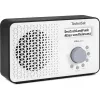 TechniSat VIOLA 200 DAB+ digitālais radio ar modinātāju, baltā un melnā krāsā