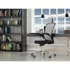 Biroja krēsls top e shop DORY SZARY — polsterēts sēdeklis, sieta atzveltne, 650×620 mm, augstums līdz 122 cm