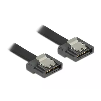 SATA kabelis DeLOCK 83841 0.5m SATA III 7-pin Melns