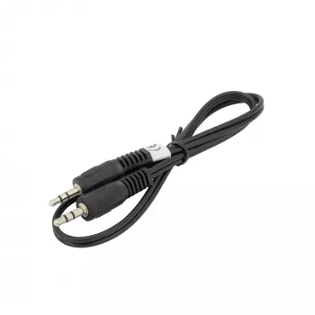 SBOX AUDIO KABELIS 3.5 mm vīriešu-vīriešu 0.5 m Melns