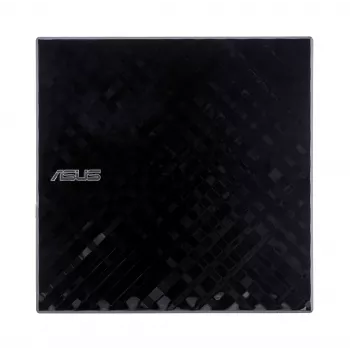 Ārējais DVD±RW optiskais diskdzinis ASUS SDRW-08D2S-U Lite, USB 2.0, melns, 24x CD / 8x DVD, 142×142×20 mm