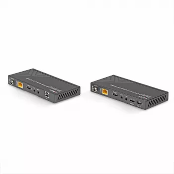 Lindy 150m Cat.6 HDMI 4K60, USB 2.0 un IR HDBaseT KVM pagarinātājs