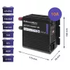 Qoltec Smart Monolith akumulatoru lādētājs LiFePO4 AGM GEL SLA | 10A | 12V