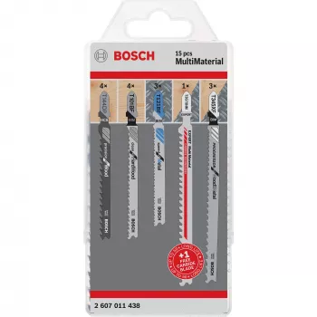 Bosch 2 607 011 438 zāģa asmens komplekts 15 gab., karbīds