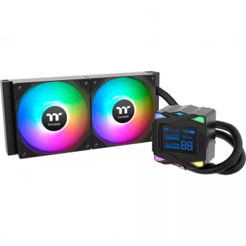 Šķidruma dzesēšanas komplekts Thermaltake LA240-S ARGB 12 cm Melns